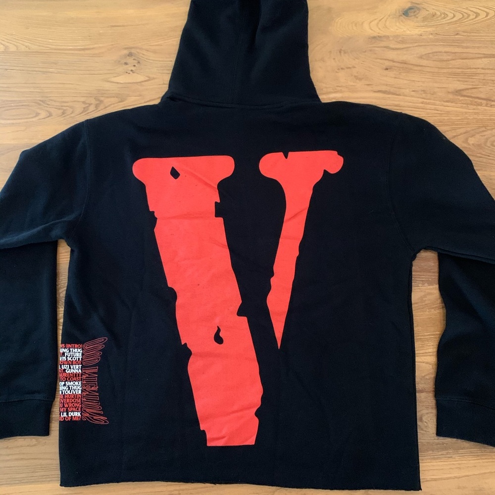 Vlone x Nav Bad Habits Hoodie Black